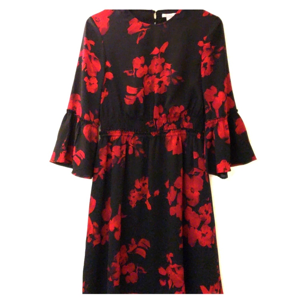 Red Floral Dress